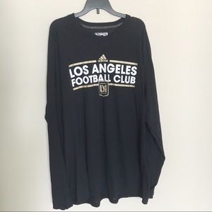 adidas Shirts - ADIDAS Black LAFC Long Sleeved Athletic T-Shirt adidas Shirts - ADIDAS Black LAFC Long Sleeved Athletic T-Shirt